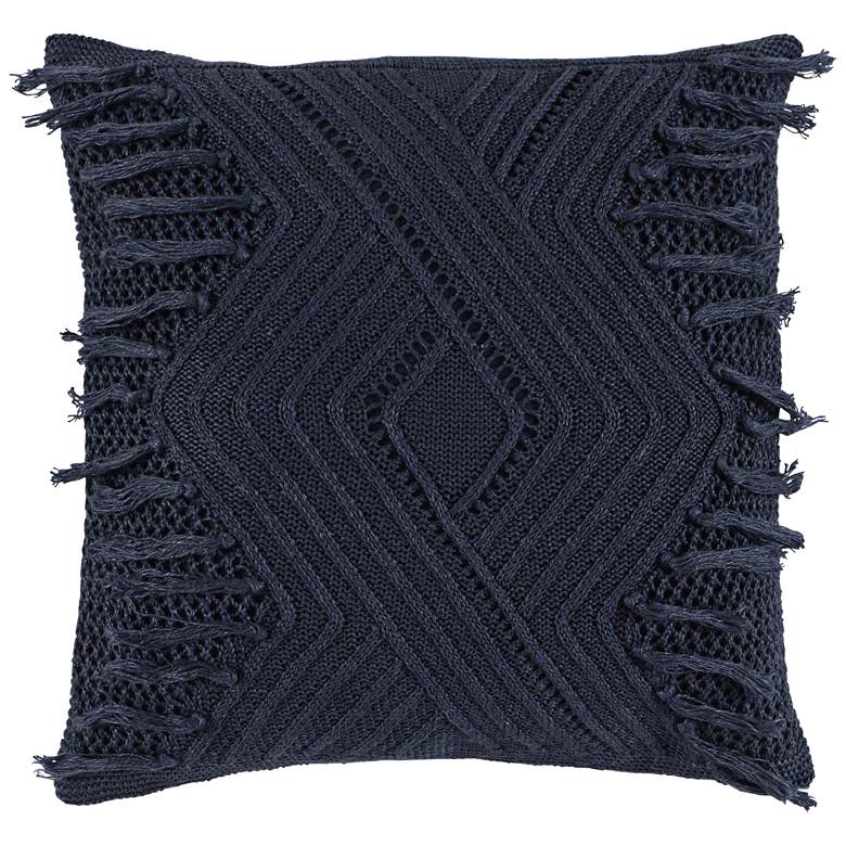 Image 1 Dialma Indigo 18 inch Square Decorative Pillow