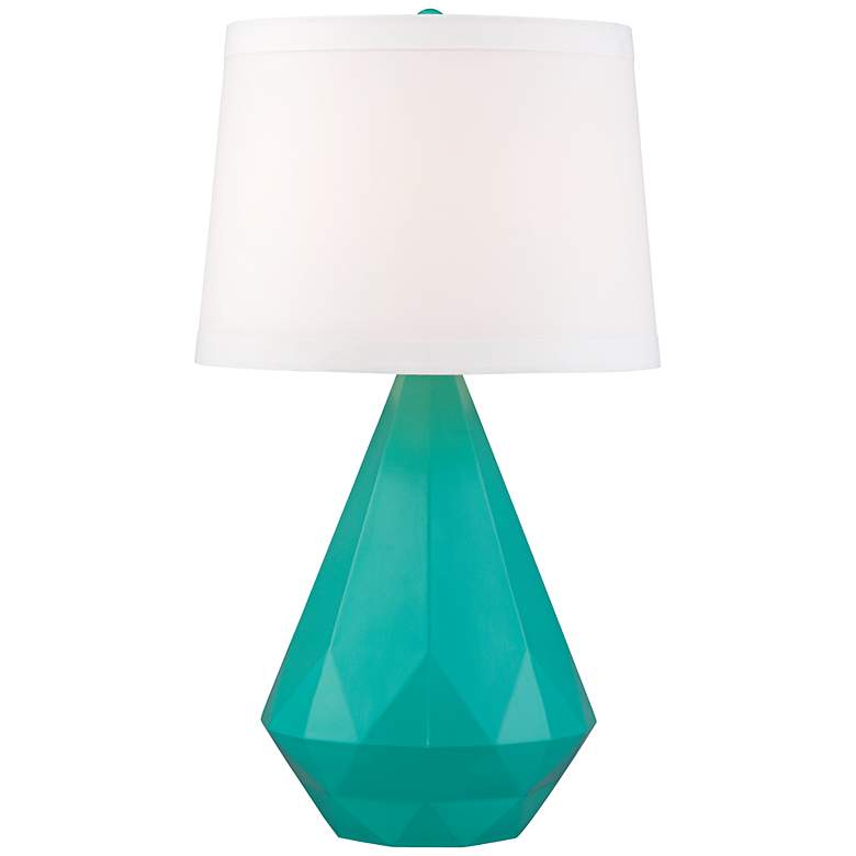 Image 1 Diamante Turquoise Table Lamp