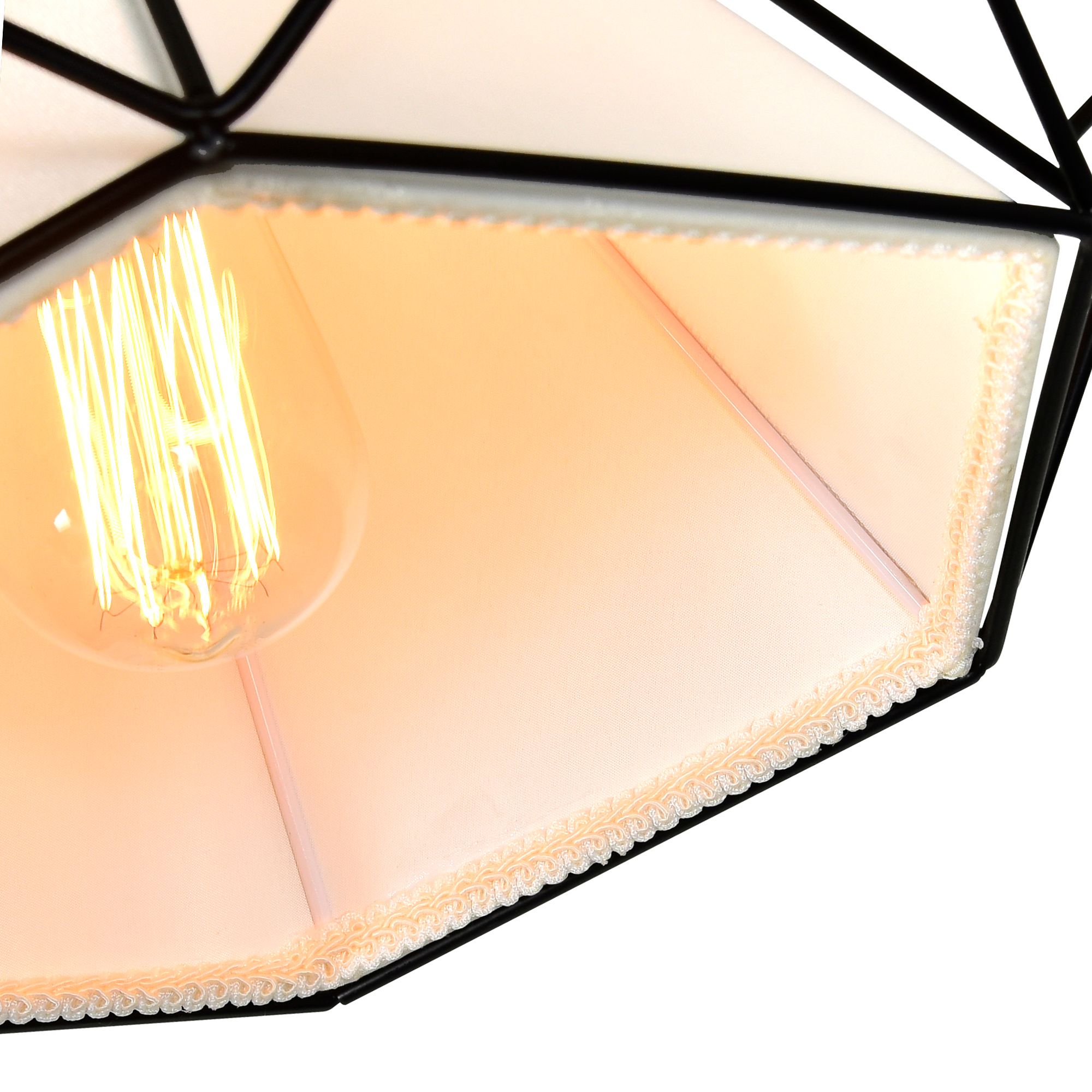 Image 5 Diamond 1 Light 20in Black Down Pendant more views