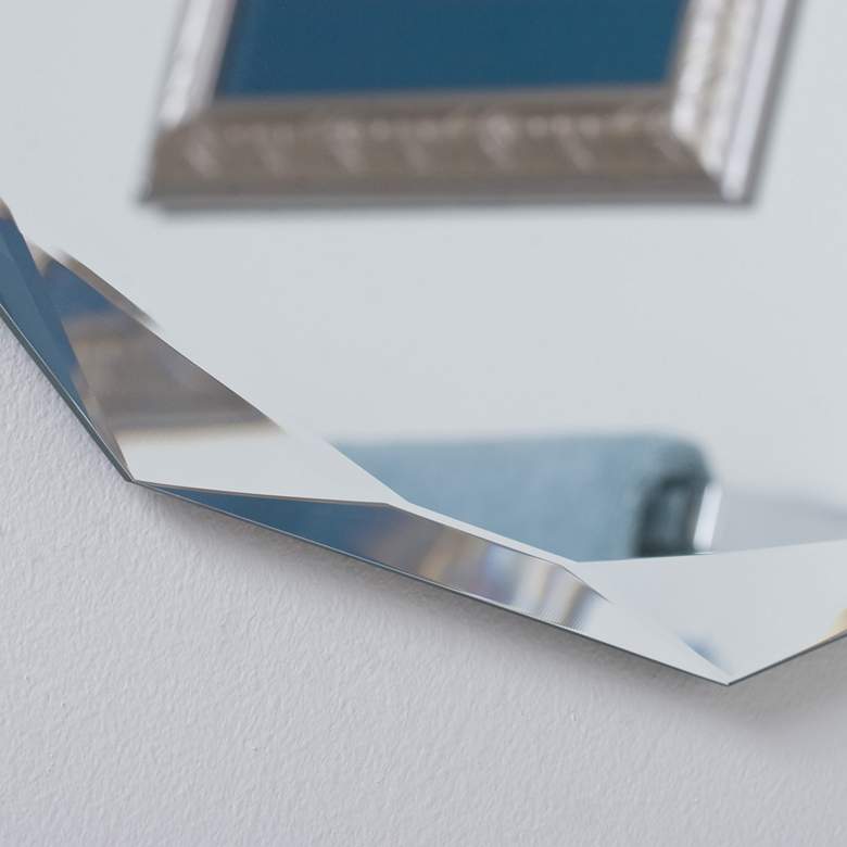 Image 3 Diamond 23 1/2" x 31 1/2" Octagon Frameless Wall Mirror more views