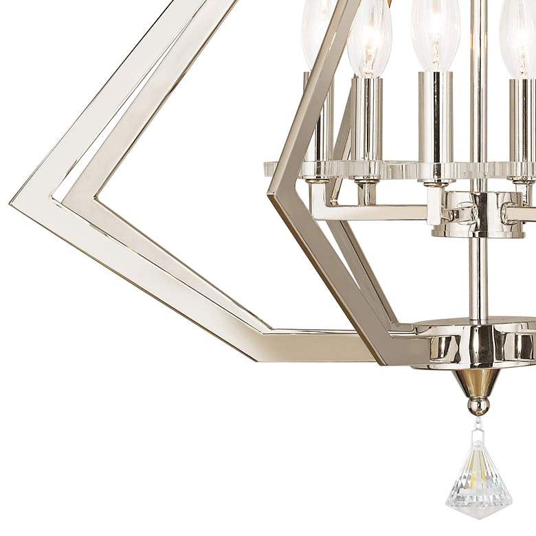 Image 2 Diamond 25" Wide Polished Nickel 6-Light Chandelier more views