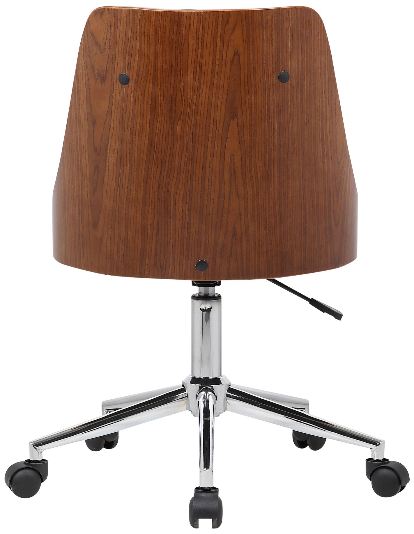 Diamond Black Faux Leather Swivel Button Tufted Office Chair