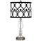 Diamond Chain Giclee Apothecary Clear Glass Table Lamp