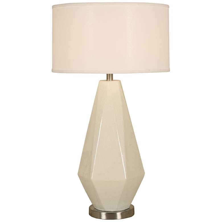 Image 1 Diamond Crackle Polished Nickel Table Lamp