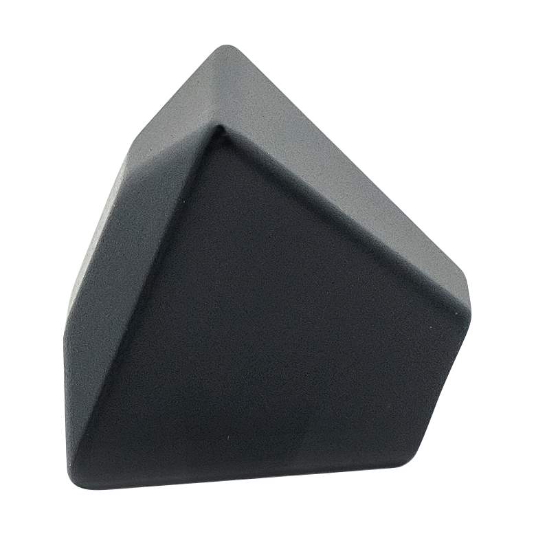 Image 1 Diamond Matte Black Metal 1 1/2" Wide Cabinet Knob