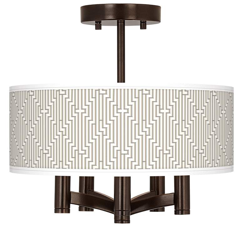 Image 1 Diamond Maze Ava 5-Light Bronze Ceiling Light