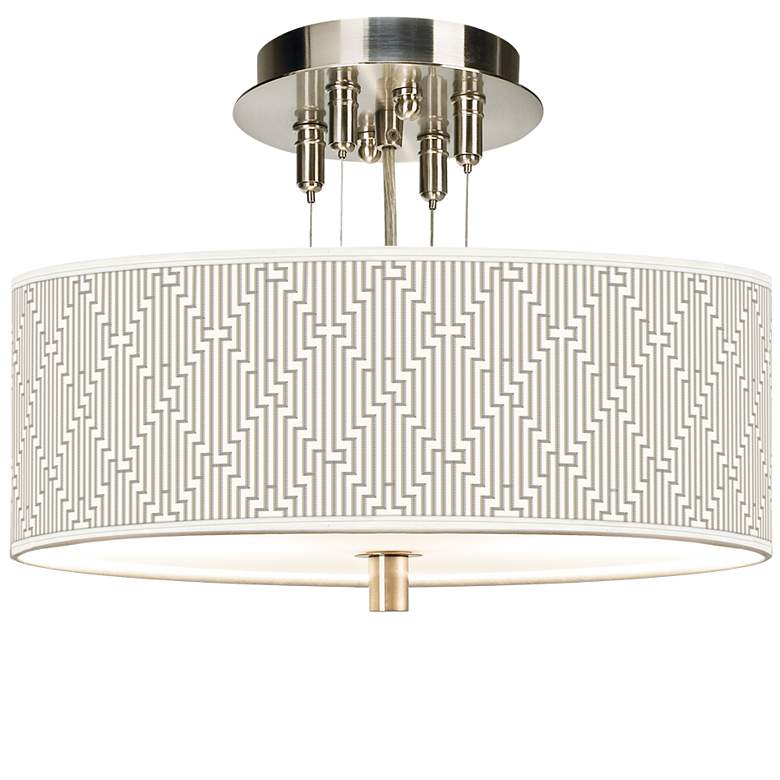 Image 1 Diamond Maze Giclee 14" Wide Ceiling Light