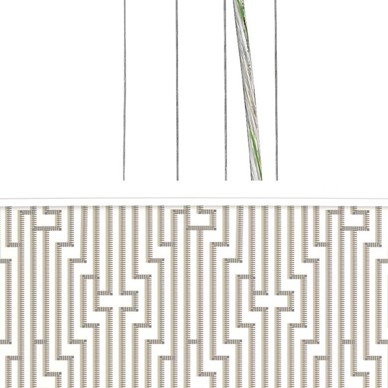 Image 2 Diamond Maze Giclee 24" Wide 4-Light Pendant Chandelier more views