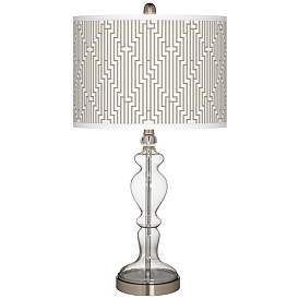 Image2 of Diamond Maze Giclee Apothecary Clear Glass Table Lamp