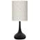 Diamond Maze Giclee Black Droplet Table Lamp