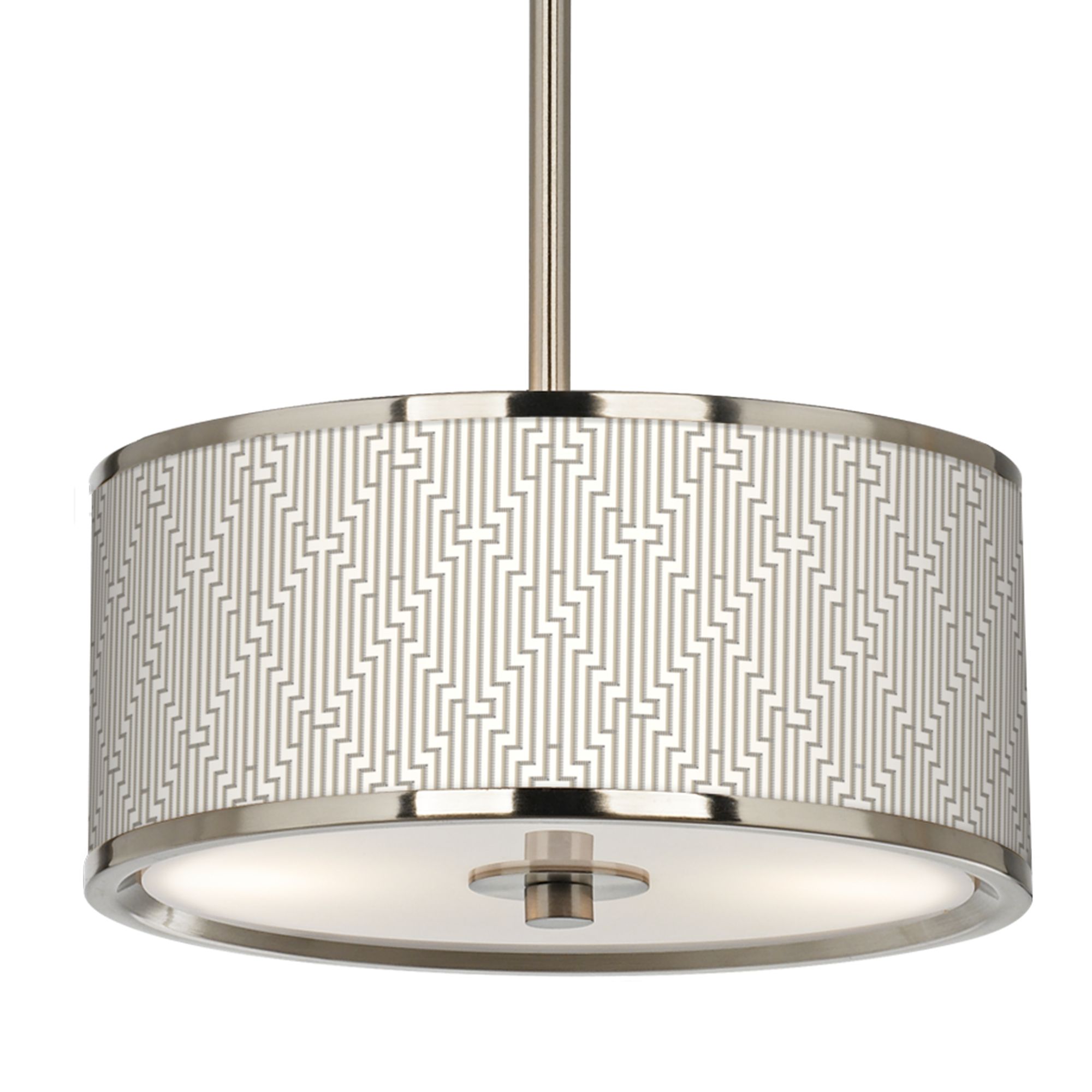 Image 3 Diamond Maze Giclee Glow 10 1/4" Wide Pendant Light more views