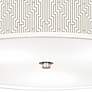 Thumbnail3 of Diamond Maze Giclee Nickel 20 1/4" Wide Ceiling Light more views