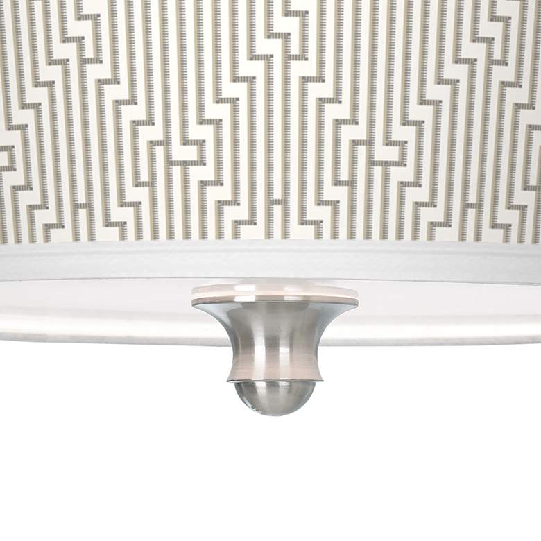 Image 3 Diamond Maze Tapered Drum Giclee Ceiling Light more views