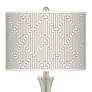 Thumbnail2 of Diamond Maze Trish Brushed Nickel Touch Table Lamps Set of 2 more views