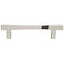 Diamond Polished Nickel Metal 5 1/2" Wide Cabinet Pull