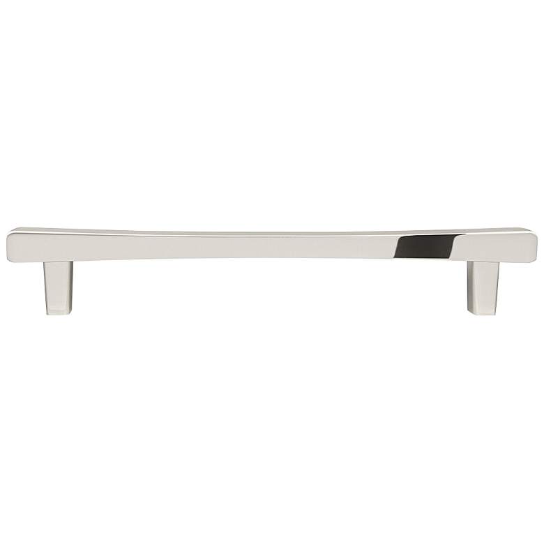 Image 1 Diamond Polished Nickel Metal 7 1/2" Wide Cabinet Pull
