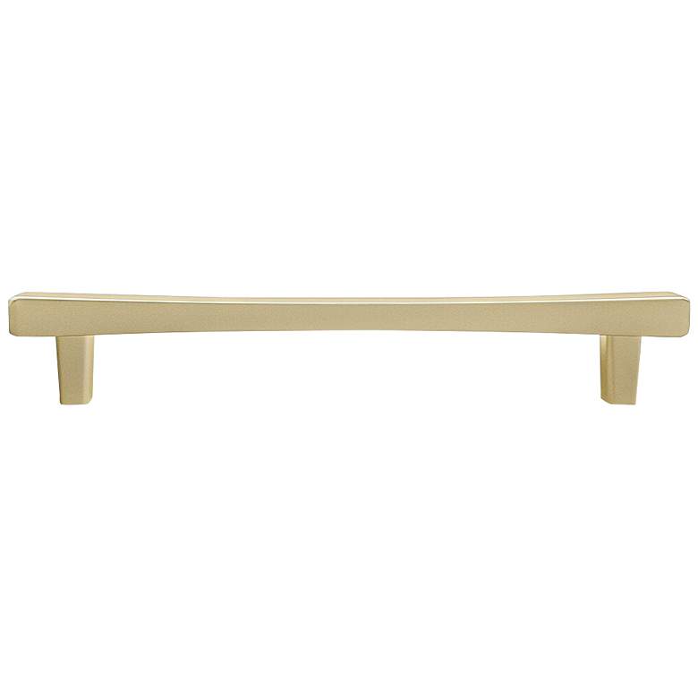 Image 1 Diamond Satin Brass Metal 7 1/2" Wide Cabinet Pull