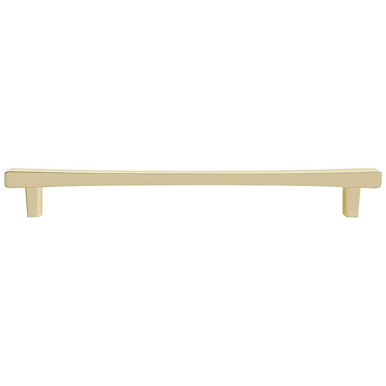 Image 1 Diamond Satin Brass Metal 9 1/2" Wide Cabinet Pull