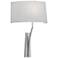 Diamond Wide Wall Sconce - Polished Nickel with Black Shade