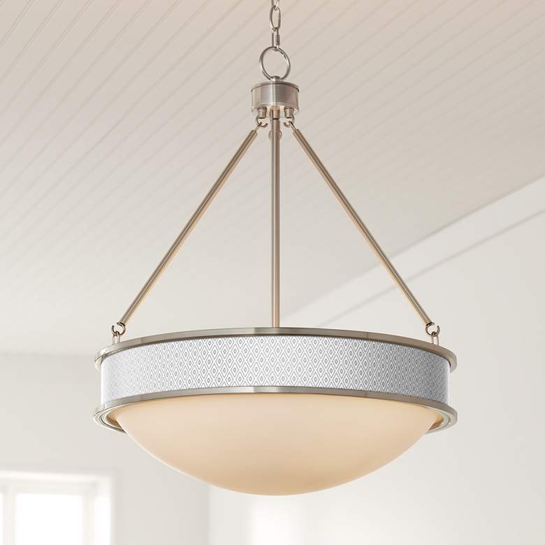 Image 1 Diamonds 20 1/2" Wide Brushed Nickel Pendant Light