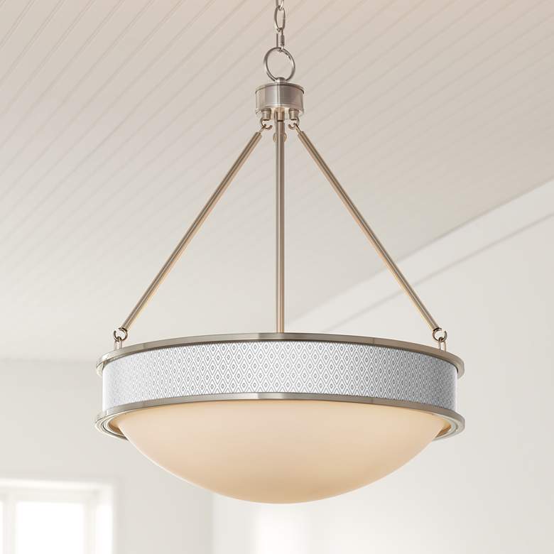 Image 1 Diamonds 20 1/2 inch Wide Brushed Nickel Pendant Light