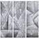 Diamonds 60"H Textured Metallic 3-Piece Canvas Wall Art Set