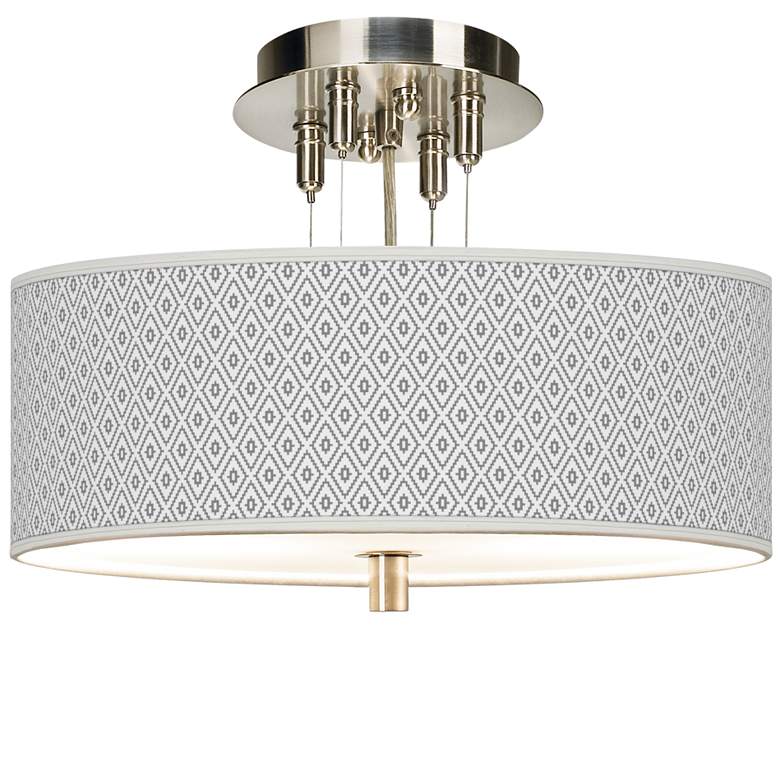 Image 1 Diamonds Giclee 14" Wide Ceiling Light