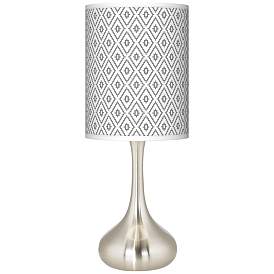 Image2 of Diamonds Giclee Droplet Table Lamp