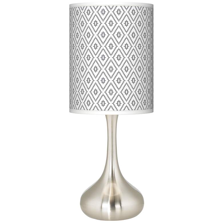 Image 2 Diamonds Giclee Droplet Table Lamp