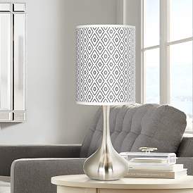 Image1 of Diamonds Giclee Droplet Table Lamp