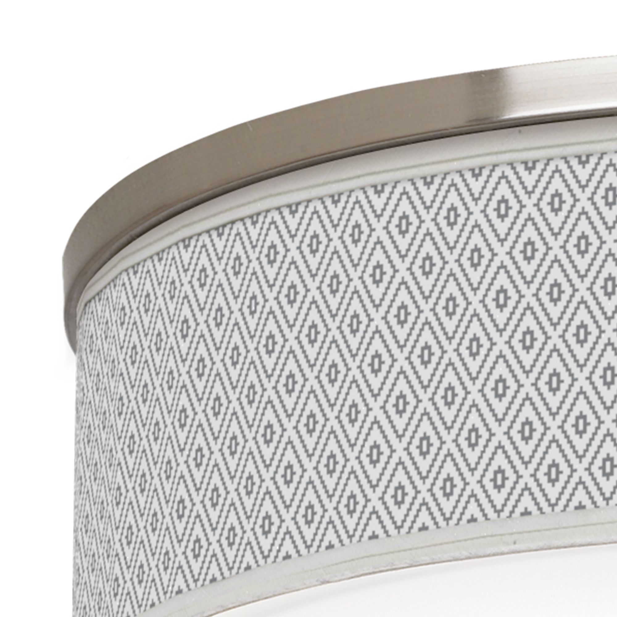 Image 2 Diamonds Giclee Nickel 20 1/4" Wide Ceiling Light more views