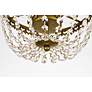 6_Diana 10" Wide Brass and Clear Crystal 3-Light Ceiling Light more views