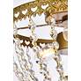 7_Diana 10" Wide Brass and Clear Crystal 3-Light Ceiling Light more views