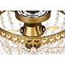 Diana 10" Wide Brass and Clear Crystal 3-Light Ceiling Light in scene