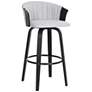 2_Diana 25 3/4" Black Light Gray Fabric Swivel Counter Stool