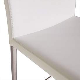 Image3 of Diana 29 1/2" White Leatherette Bar Stool more views