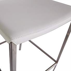 Image4 of Diana 29 1/2" White Leatherette Bar Stool more views