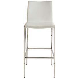 Image5 of Diana 29 1/2" White Leatherette Bar Stool more views