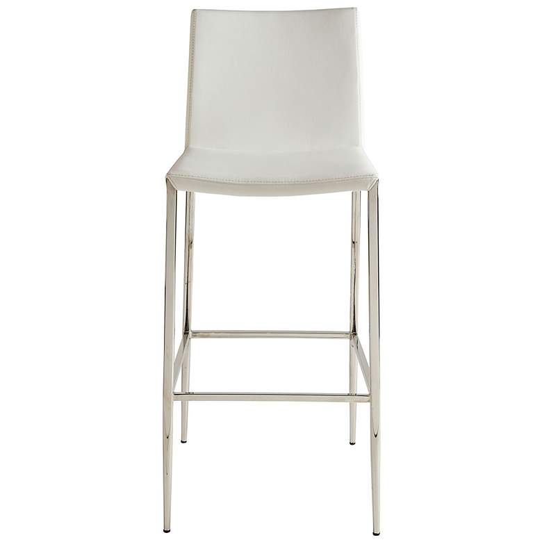 Image 5 Diana 29 1/2 inch White Leatherette Bar Stool more views
