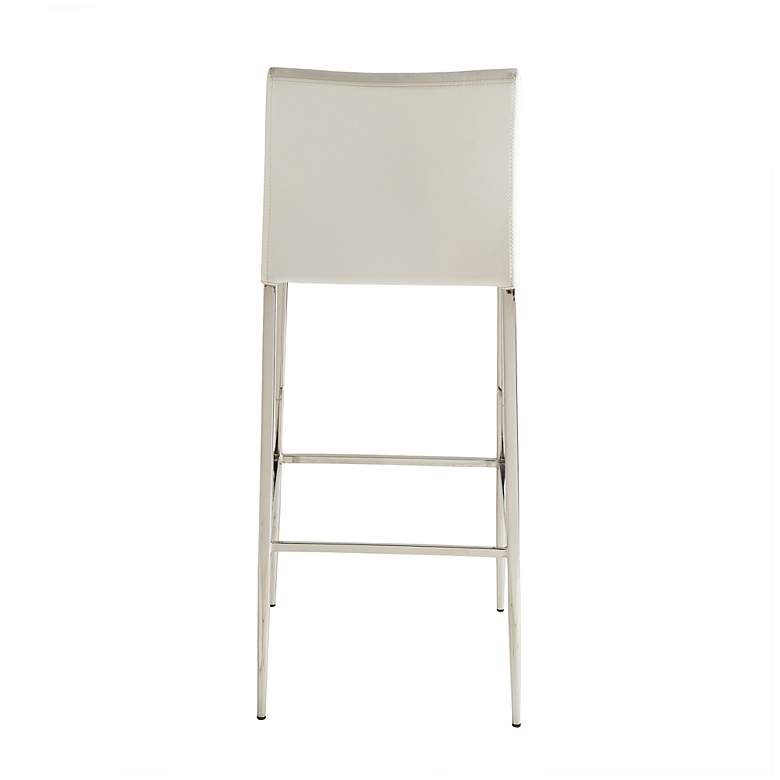 Image 7 Diana 29 1/2 inch White Leatherette Bar Stool more views
