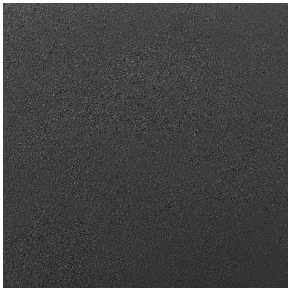 Diana 30 in. Swivel Barstool in Walnut Wood and Black Faux Leather