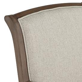 Image3 of Diana Beige Upholstered Wood Arm Traditional Accent Chair more views