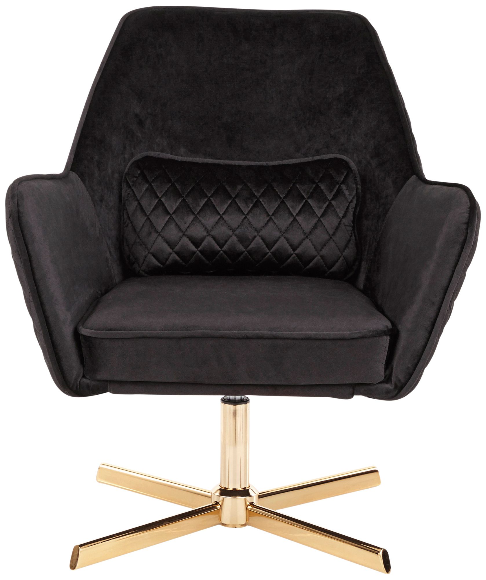 black swivel lounge chair