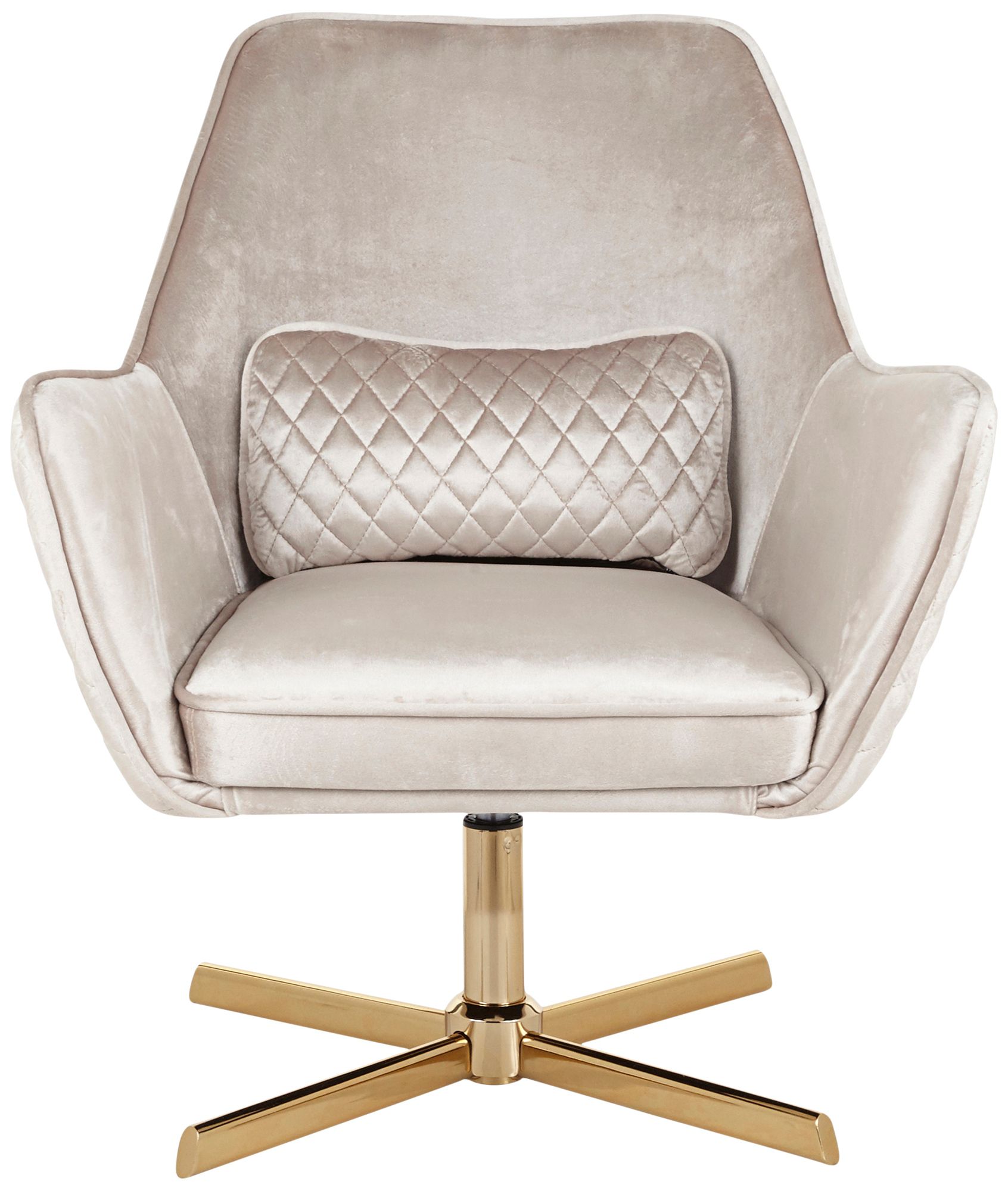 velvet champagne chair