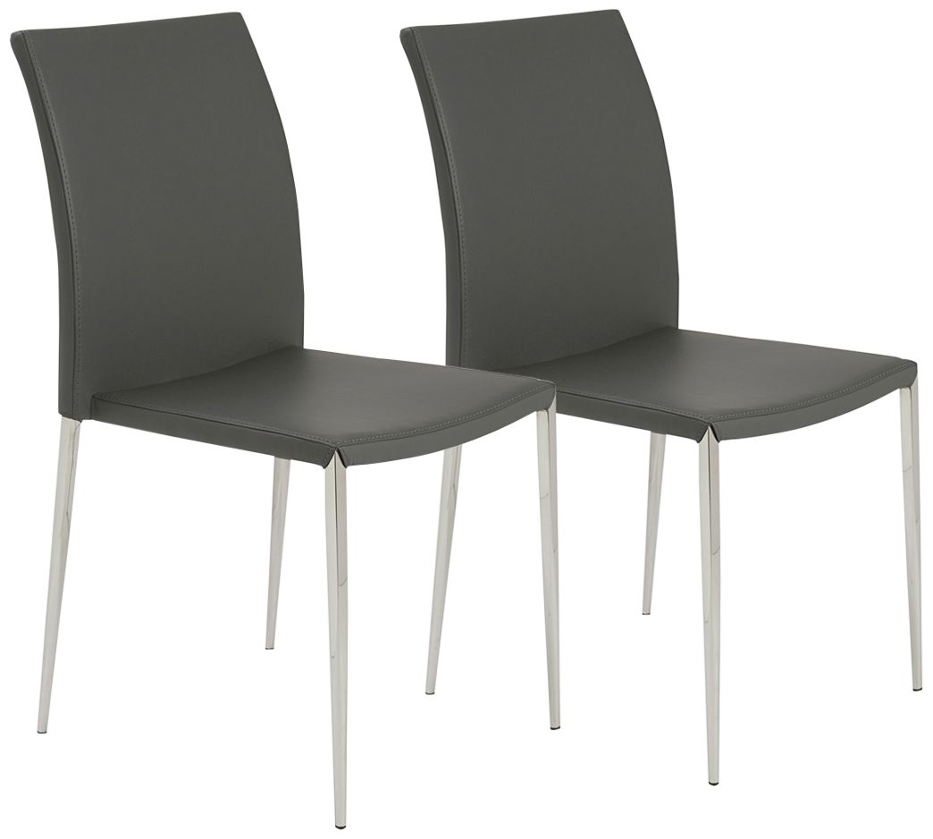 stackable faux leather dining chairs