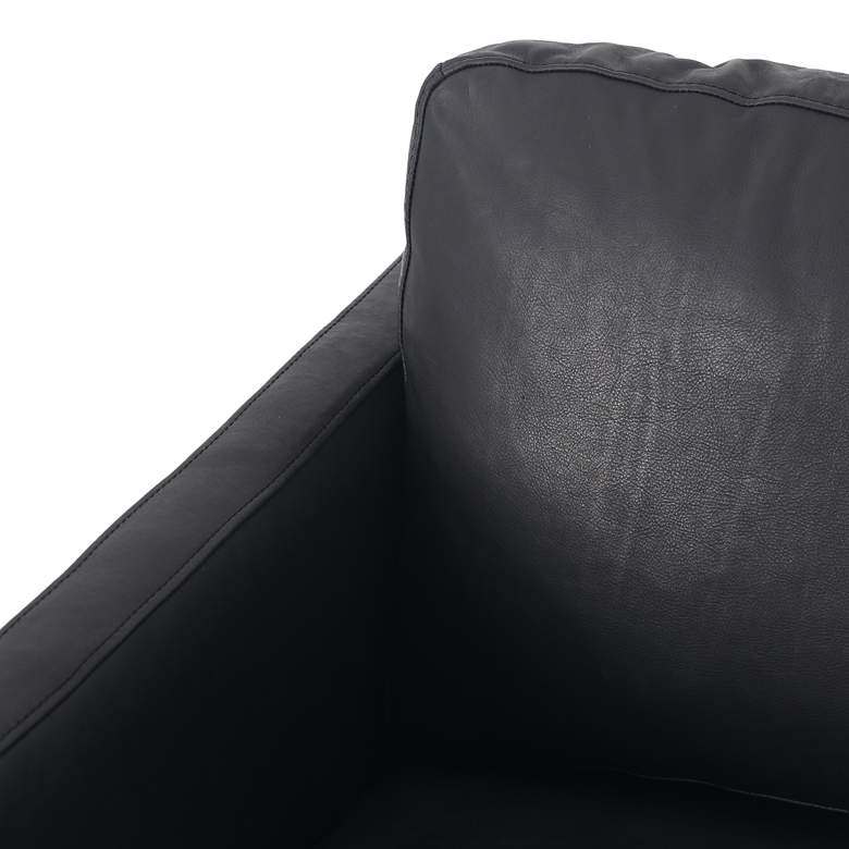 Image 5 Diana Heirloom Black Top Grain Leather Accent Chair more views