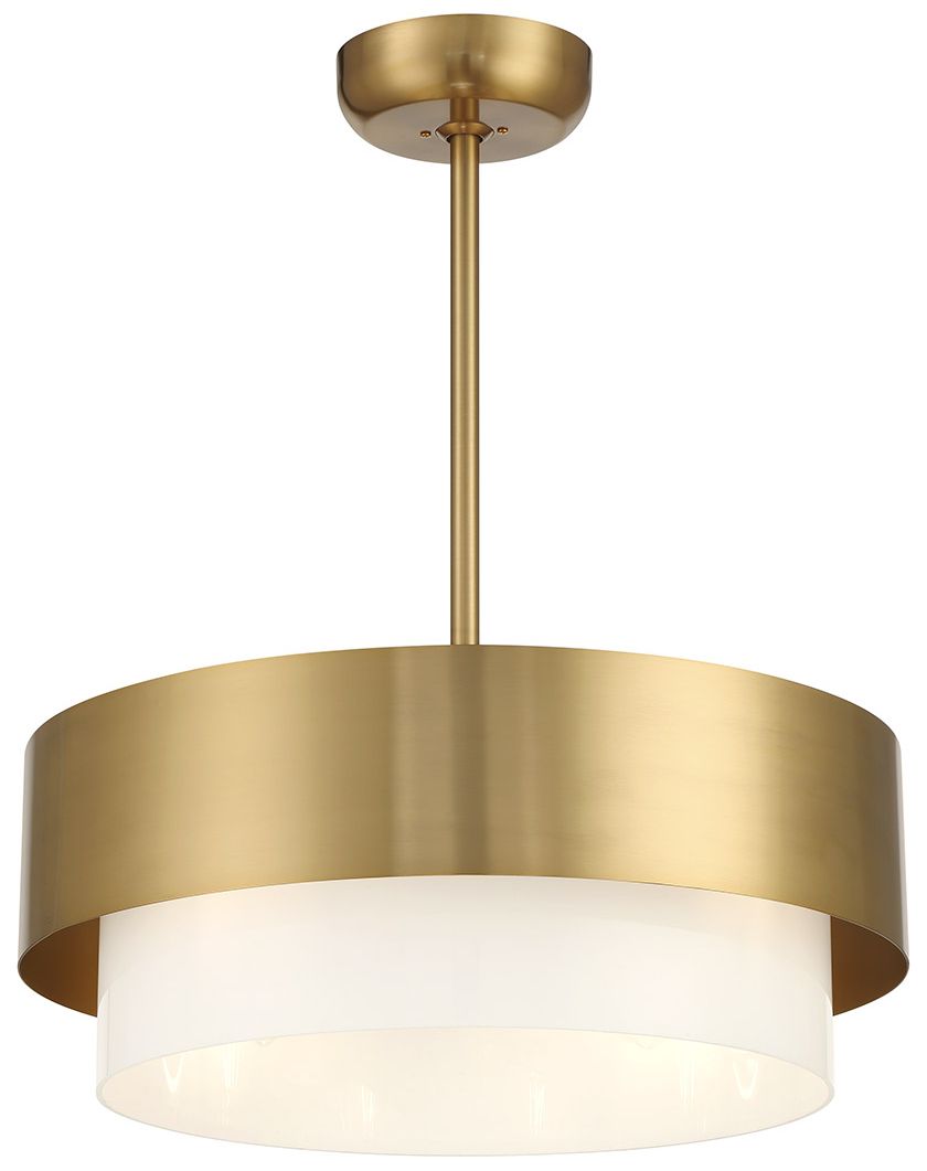 Image 3 Diana LED Fan D'Lier in Warm Brass (Fandelier) more views