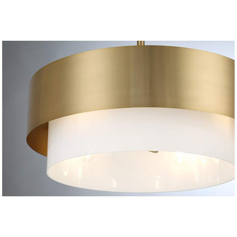 Image 5 Diana LED Fan D'Lier in Warm Brass more views