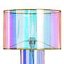 4_Diana Margot Iridescent Pink Glass Accent Table Lamp more views