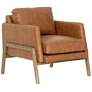 Diana Sonoma Butterscotch Top Grain Leather Accent Chair